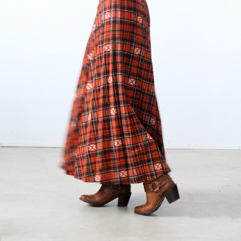 Plaid Perfection Maxi Skirt