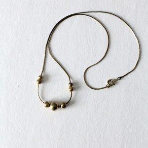 vintage gouden ketting met kralen