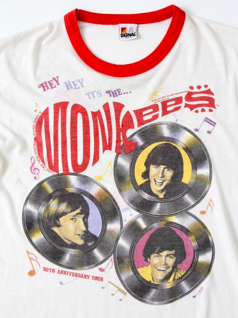 Monkees Vintage Shirt : Vintage The Monkees Custom Flannel Unisex: Size Medium