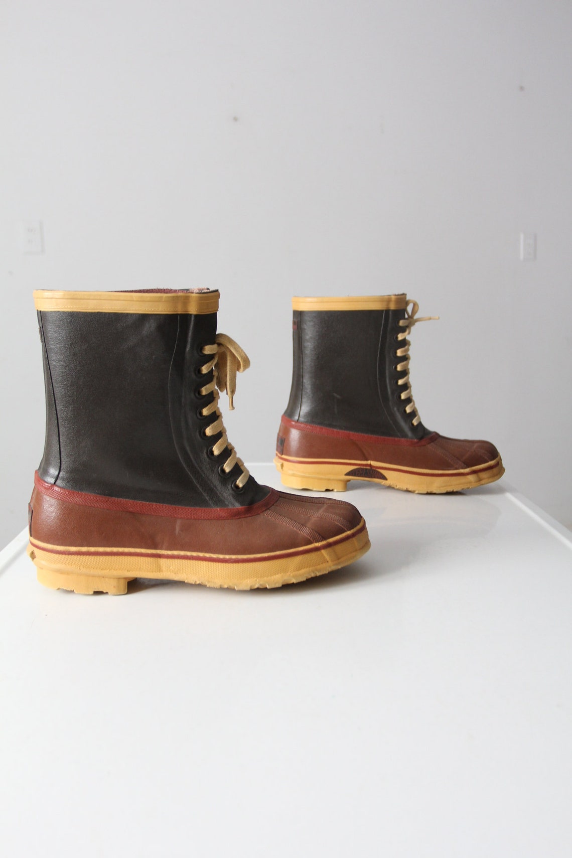 Vintage Explorers Steel Shank Rubber Boots Men's Size 9 Etsy