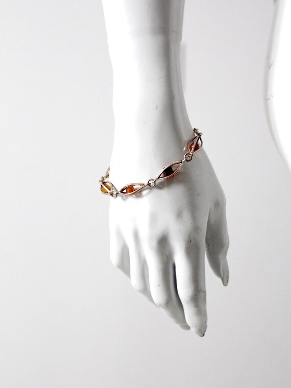 vintage amber bracelet - image 2