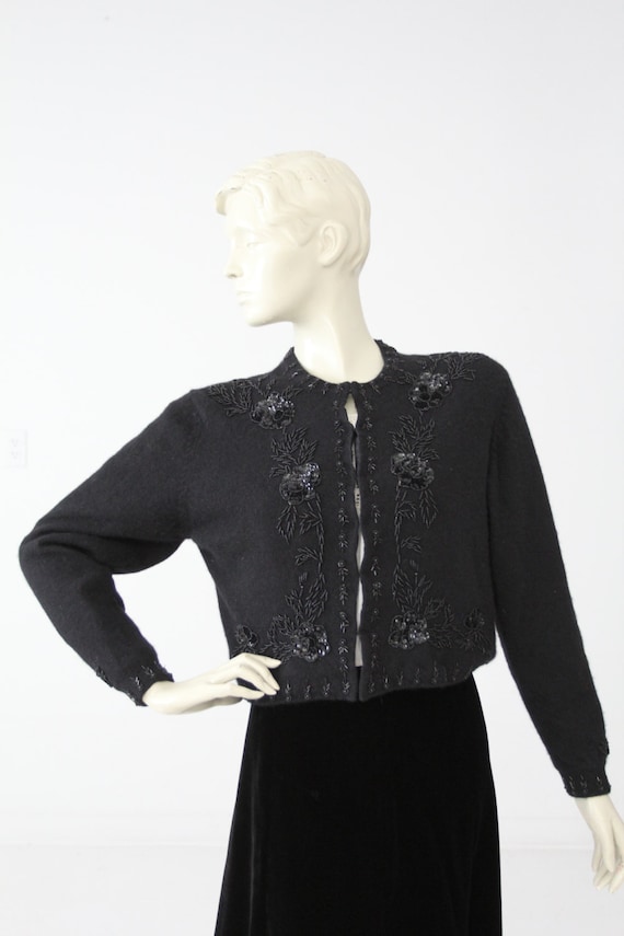 Angora cardigan - black - Gem