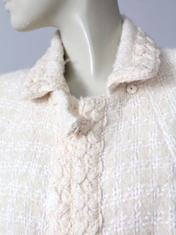 1950s Swing Coat, Vintage Cream Princess Coat