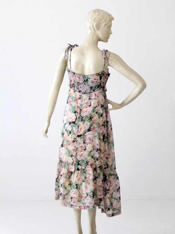 1970s floral sundress, vintage maxi dress - image 4