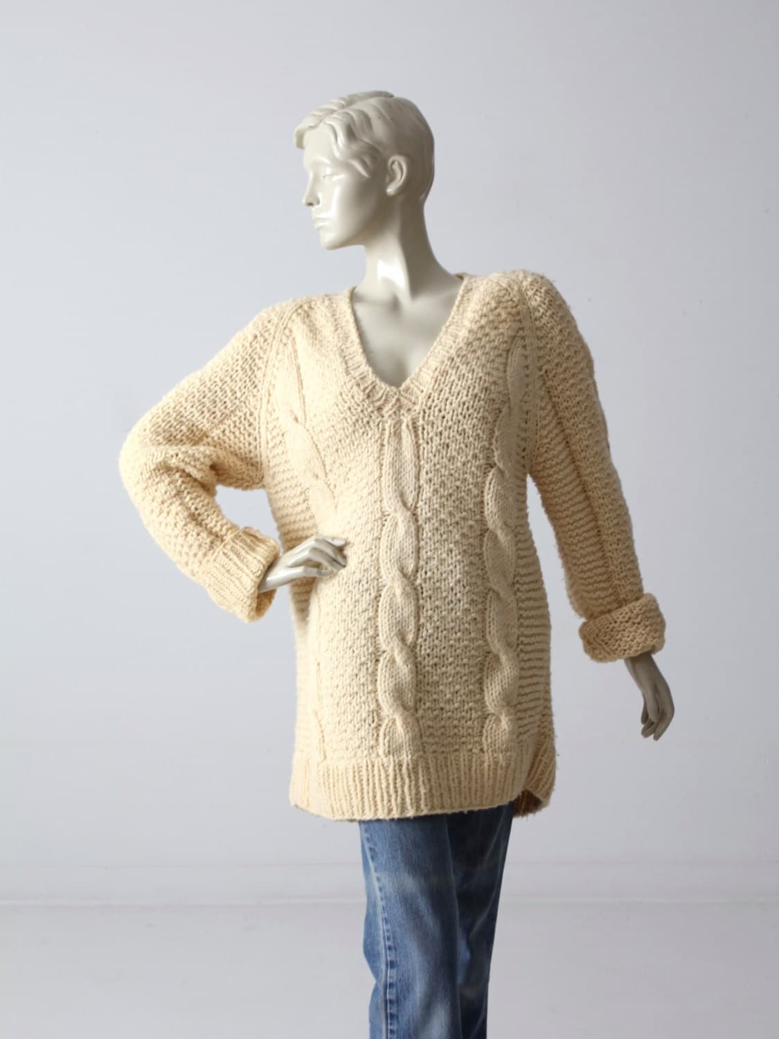 vintage v neck sweaters