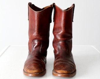 vintage Red Wing leather work boots