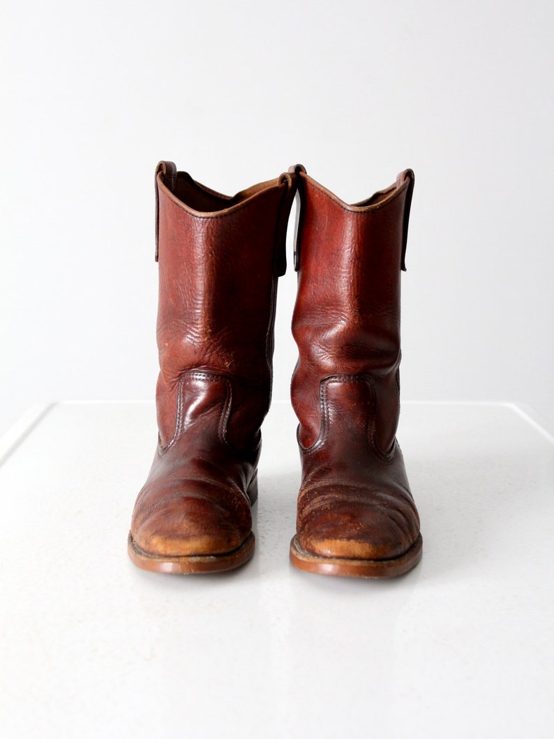 vintage Red Wing leather work boots mens US 7 image 1