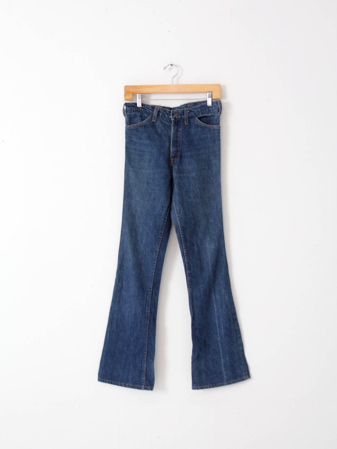 vintage Levi's jeans, flare leg 70s denim, 29 x 33, foto 1 di 5