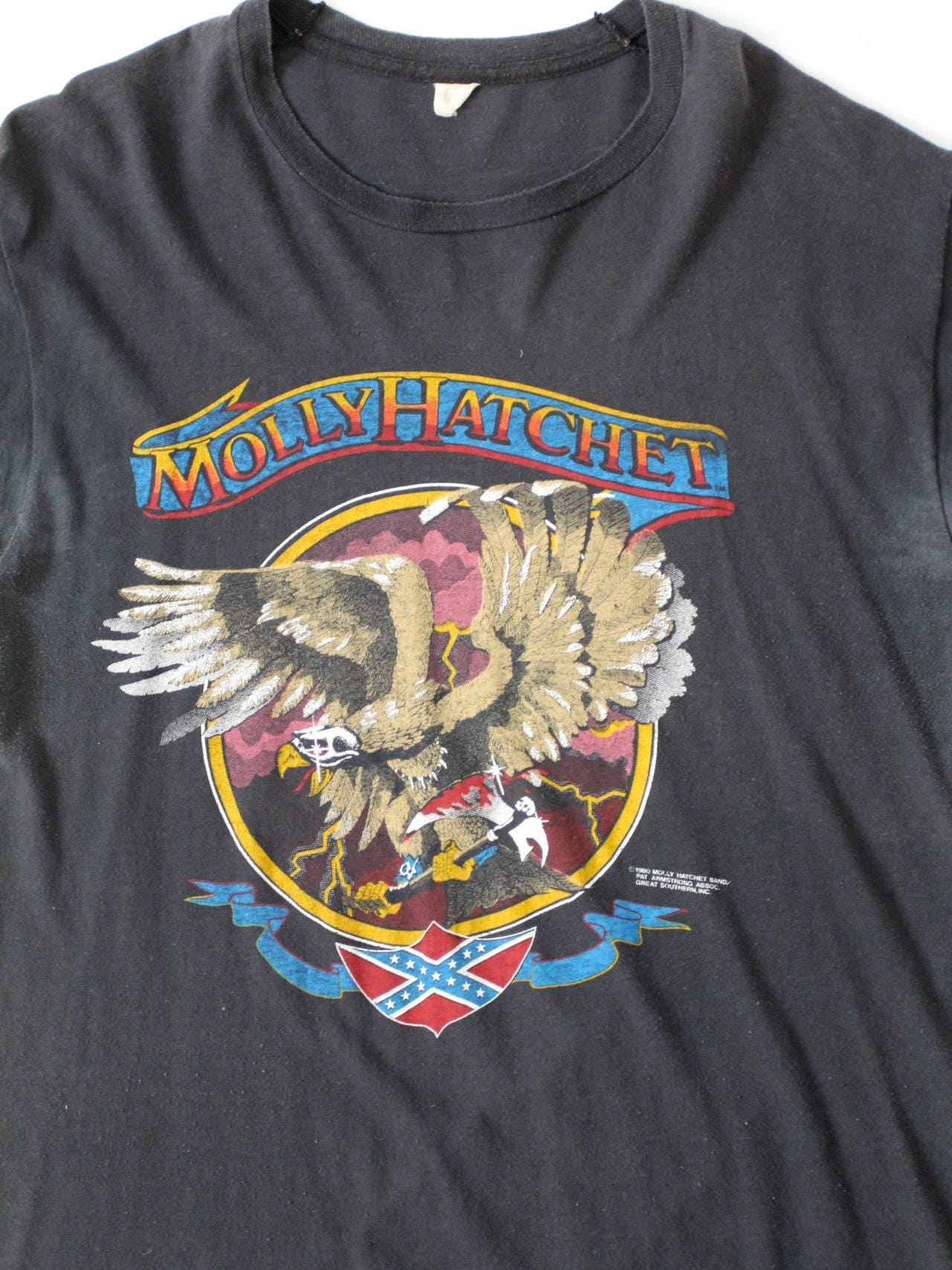 Molly Hatchet Band T-shirt, 1981 Beatin the Odds World Tour Tee - Etsy