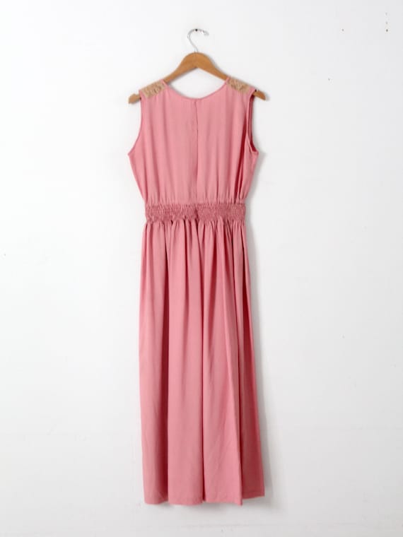 vintage 70s pink dress - image 4