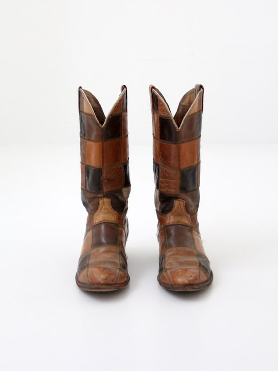 1970s Laramie leather boots,  hippie cowboy boots - image 2