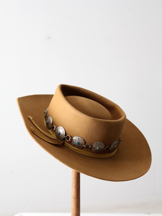 vintage Westchester concho belt western hat - image 3