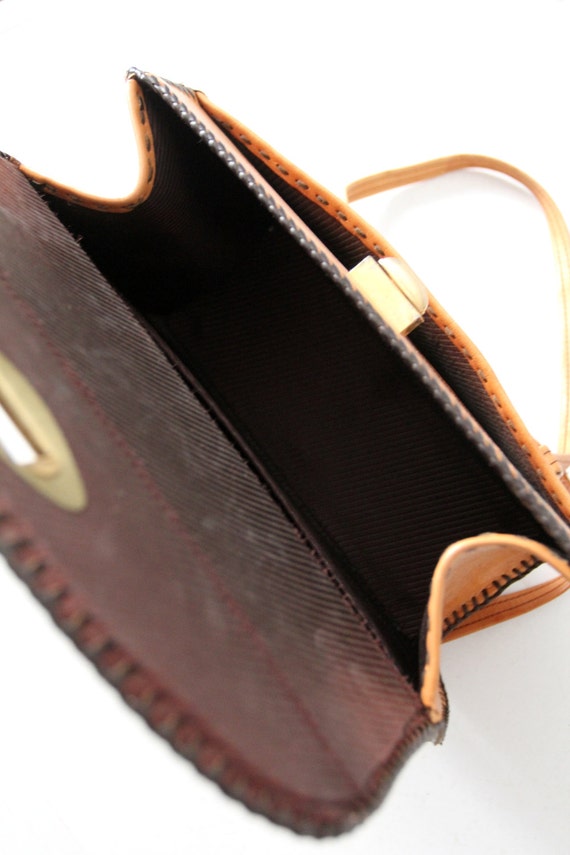 1960s tooled leather handbag - image 7