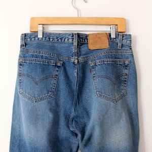 vintage Levi's 501 denim jeans, 34 x 35 image 4