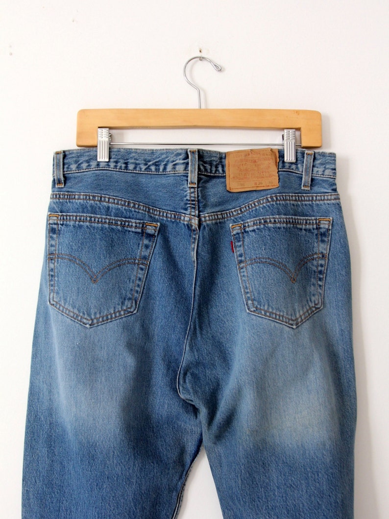 vintage Levi's 501 denim jeans, 34 x 35 image 4