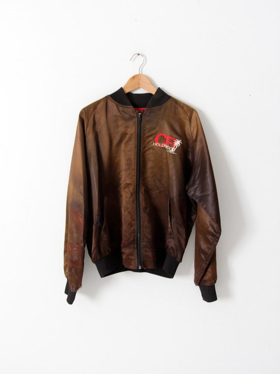 vintage satin club jacket, CFI Hollywood - image 1