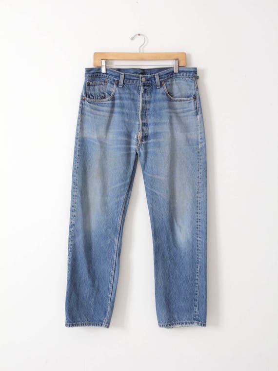 vintage Levis 501 jeans, 1980s 501s, 36 x 28 - image 2