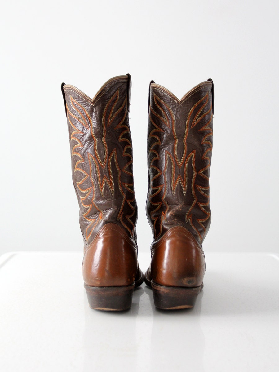 Bottes De Cowboy Nocona Classics Pee Wee - Vintage, Taille 9 E, Fait Main Aux USA - Occasion Très Bon état