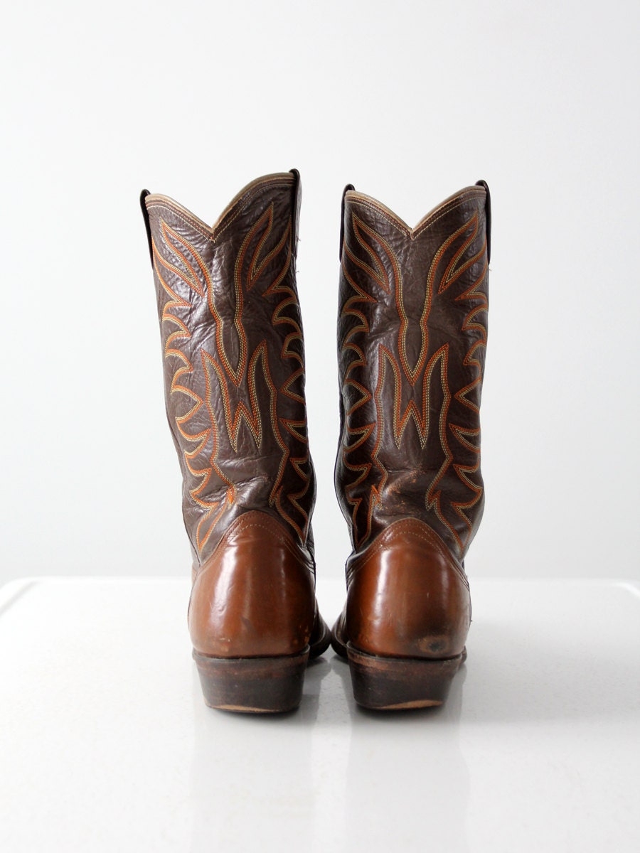 Vintage Nocona Cowboy Boots Leather Western Boots Men's - Etsy