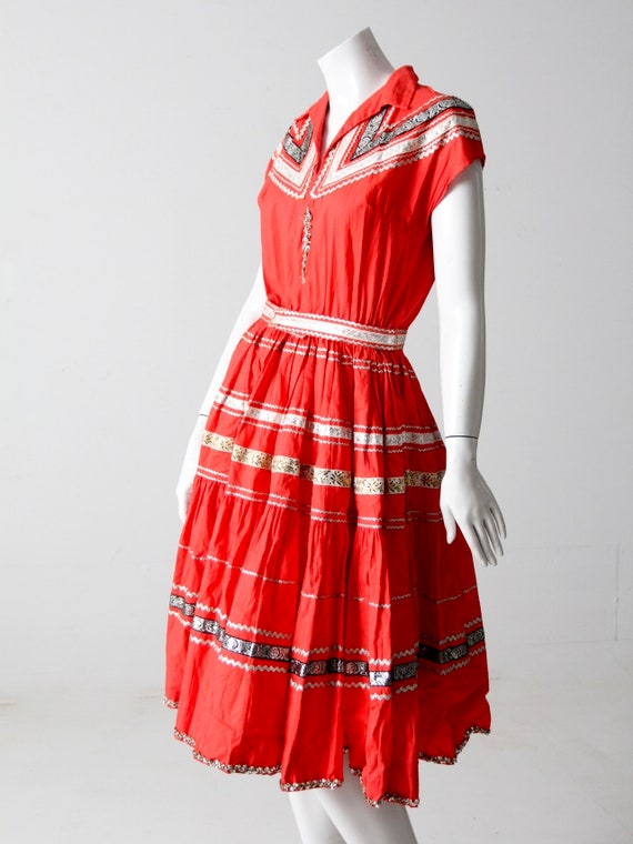 vintage Thunderbird Fashions dress, 50s southwest… - image 6