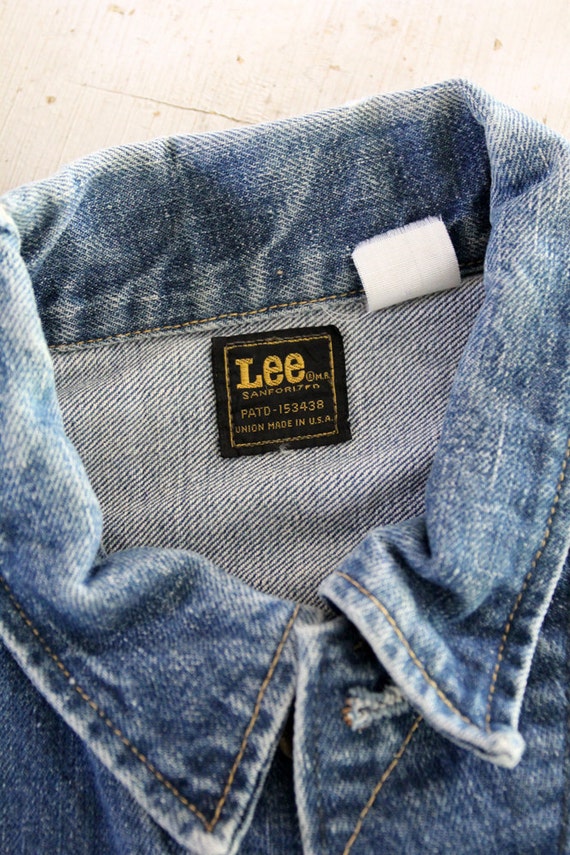 1970s Lee Denim Jacket, Lee PATD-153438, Vintage Jean Jacket 1970s Lee Denim Jacket, Lee PATD-153438, Vintage Jean Jacket