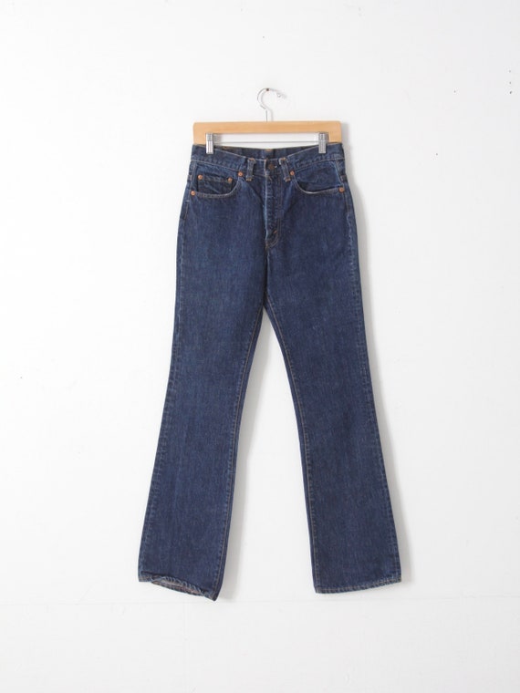vintage Levis 517 denim jeans, high waist bootcut… - image 2