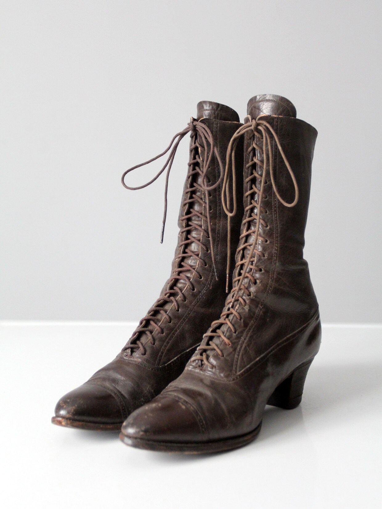 Brown victorian boots cheap