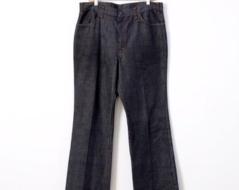 vintage 60s Levi's Big E Sta Prest denim trousers, 38 x 30