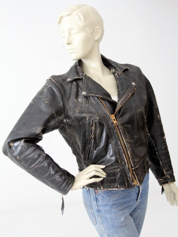Vintage Langlitz motorcycle jacket black Columbia moto jacket | Etsy