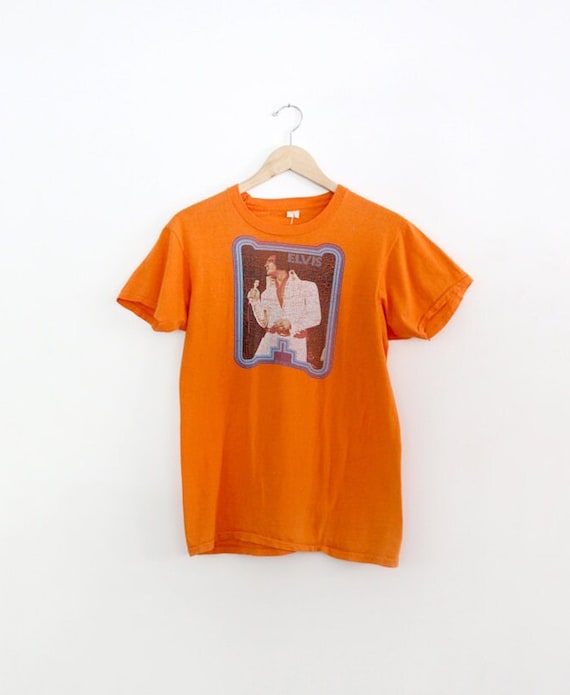 1970 年代のエルヴィス プレスリー T シャツ、ヴィンテージ アイロン