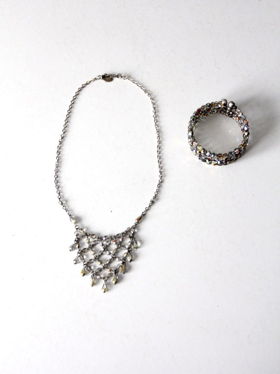 vintage Anne Klein rhinestone necklace and bracel… - image 6