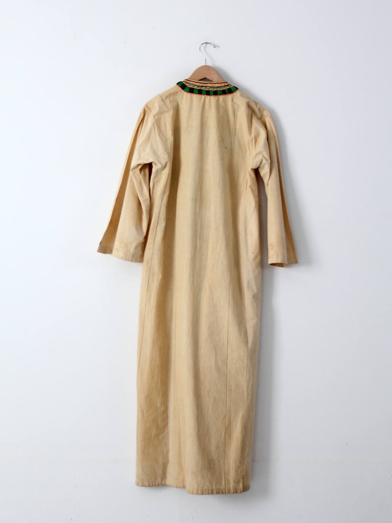 vintage embroidered tunic dress hippie caftan long kurt