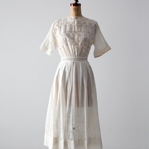 antique Edwardian white dress