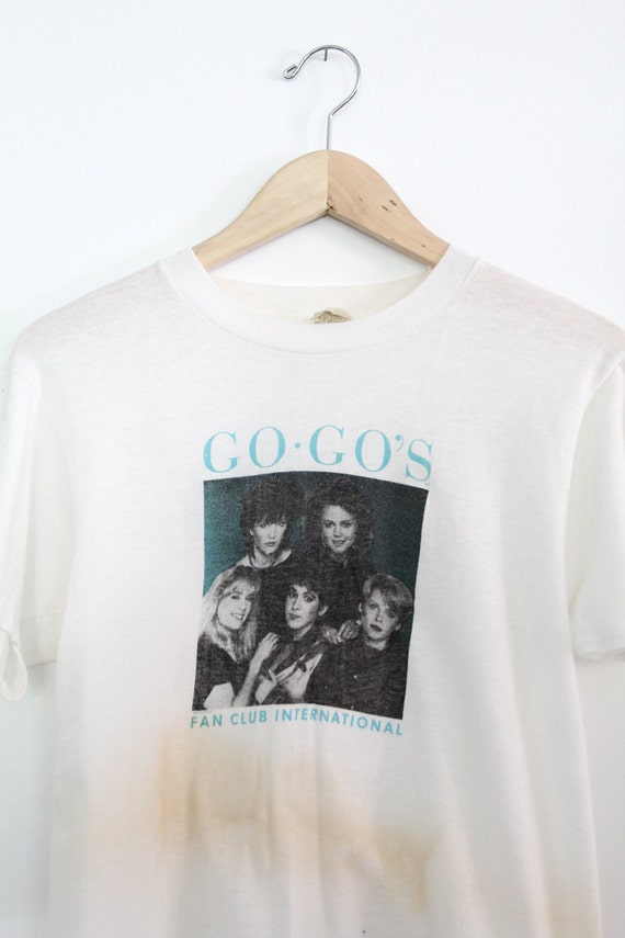 original 1980s The Go-Go's t-shirt, vintage GoGos 
