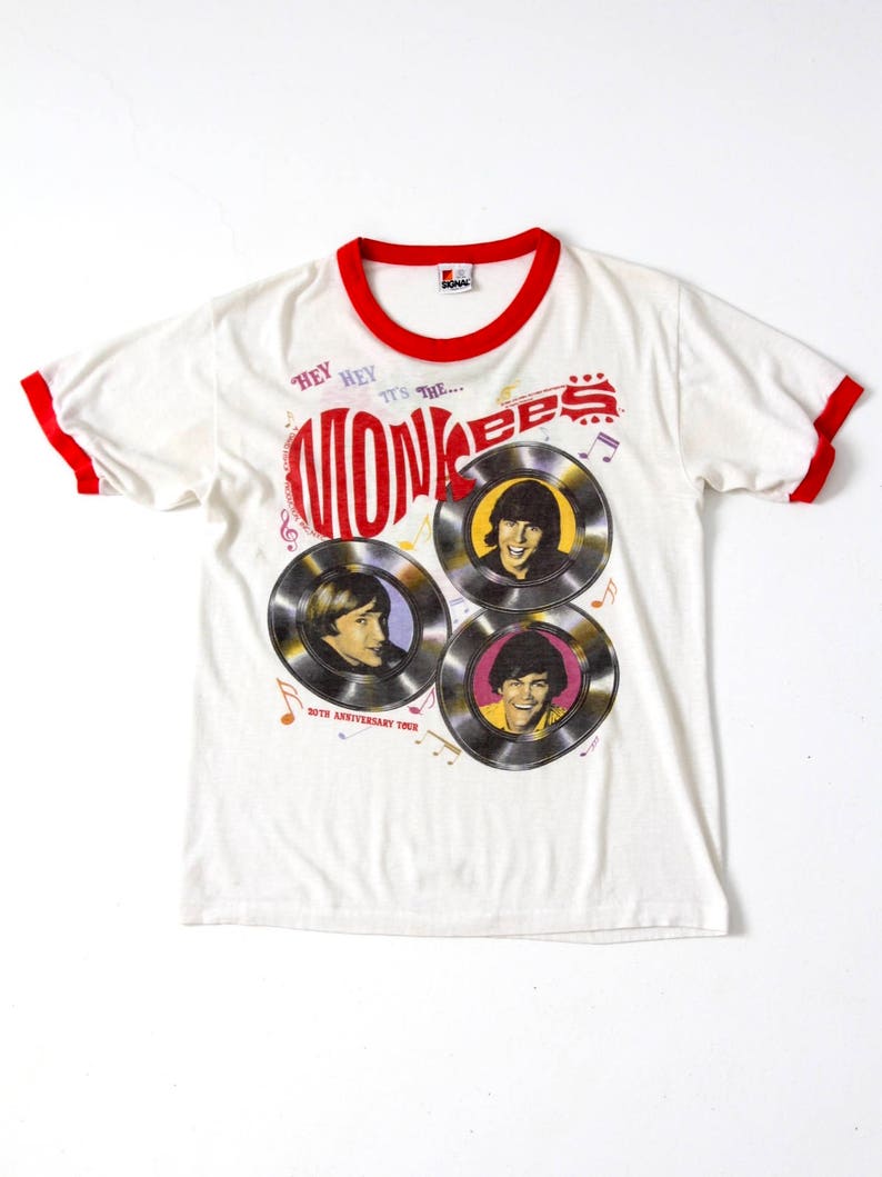 Vintage Monkees 20th Anniversary Tour T-shirt, XL Band Tee - Etsy