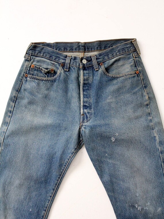 vintage Levis 501 red line jeans, 32 x 28 - image 7