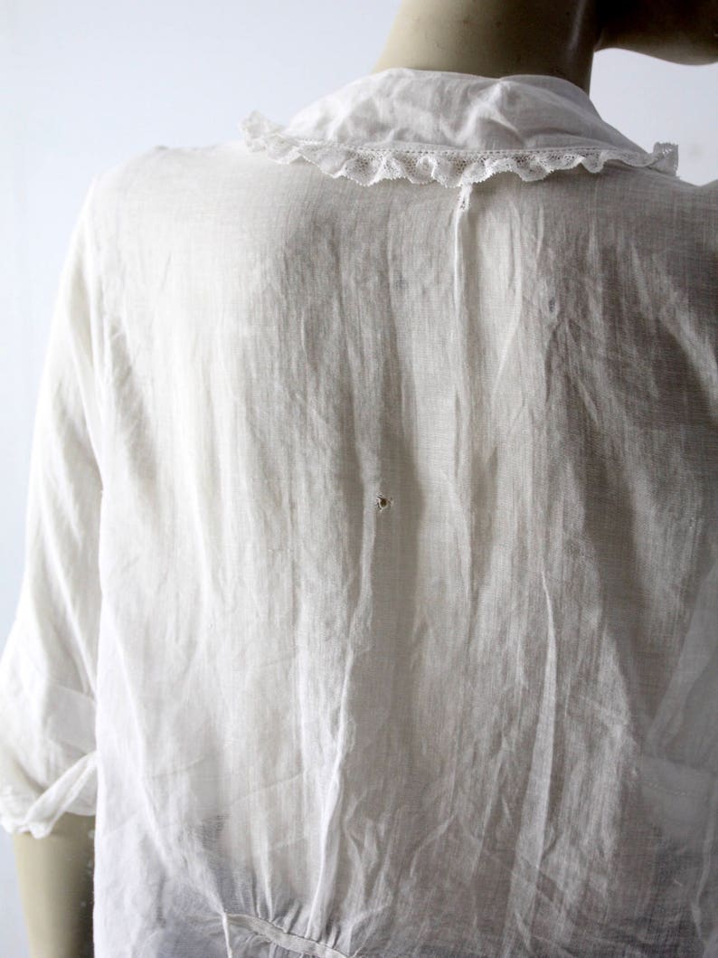 Edwardian Blouse Antique White Cotton Top - Etsy