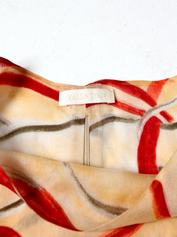 vintage Valentino swirl print sheer blouse - image 5