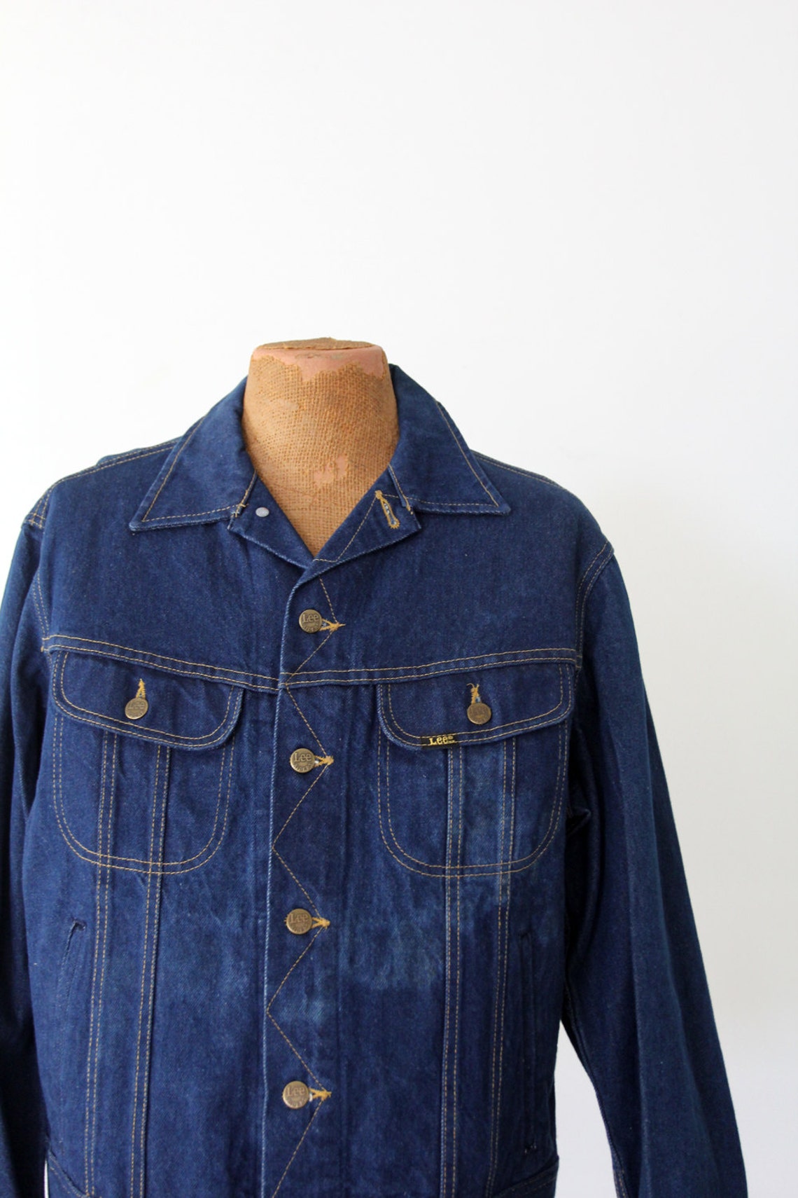 1970s Lee Denim Jacket Lee Sanforized PATD-153438 - Etsy