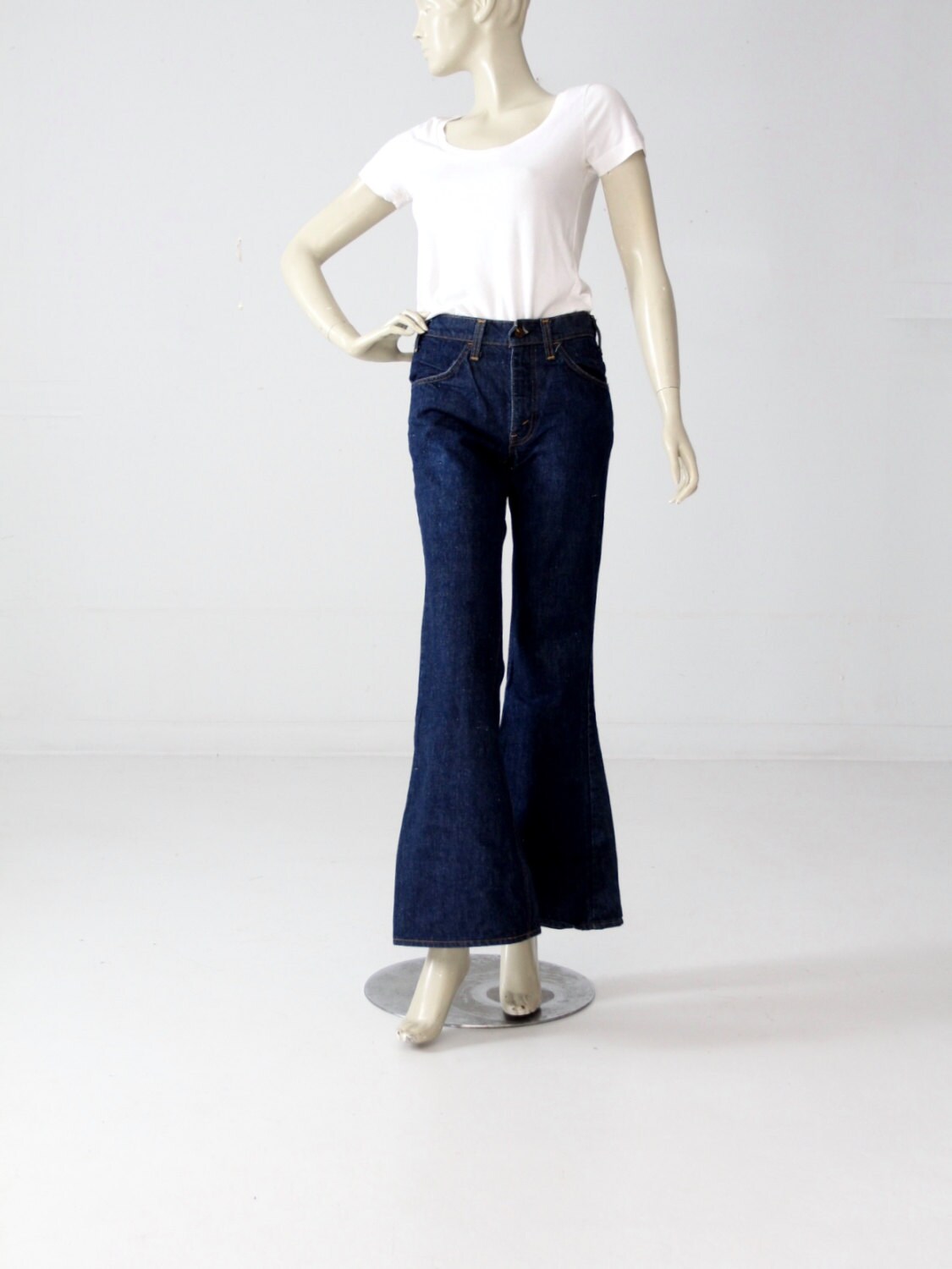 Vintage New Levis 684 Big Bell Bottoms Denim Jeans 38 Made