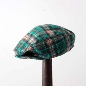 vintage Pendleton rutig platt keps ⎟ tidningsbudshatt