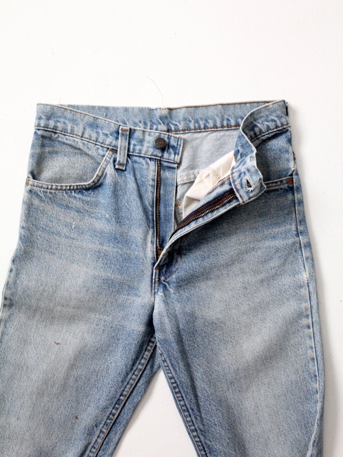 1970s Levis 646 Jeans Vintage High Waist Crop Flare Denim 29 - Etsy