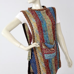 vintage 70s boho knit tunic sweater