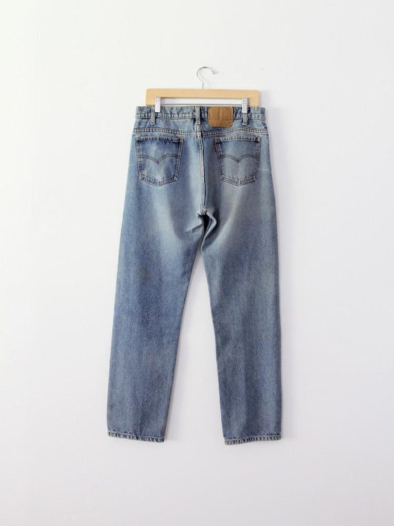 Levi's 505 jeans, vintage 80s denim 34 x 30 - image 6