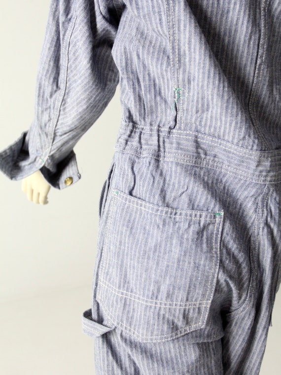 vintage Key coveralls, 1960s denim jumpsuit - image 9