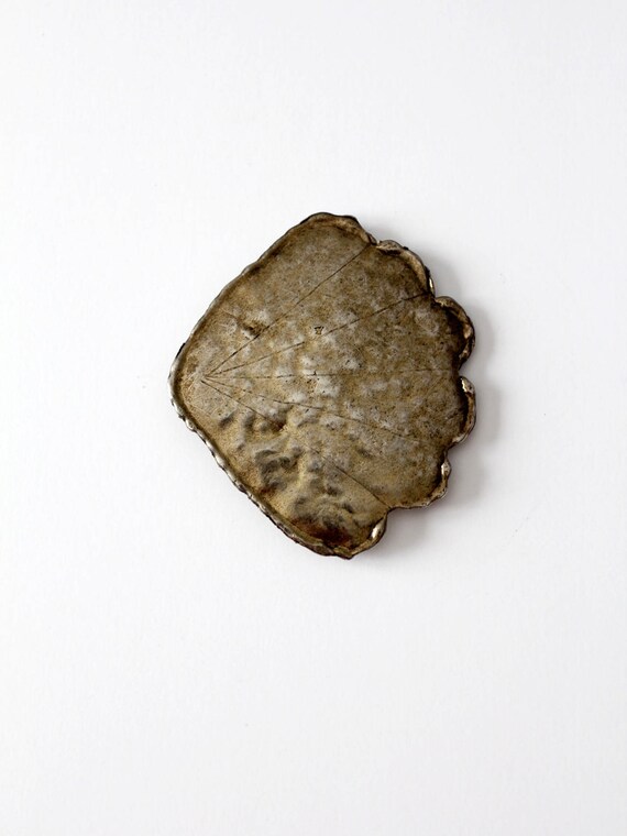 large vintage shell-shape buckle - image 3