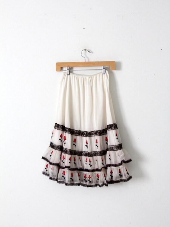 vintage 1950s Saramae crinoline skirt slip - image 3