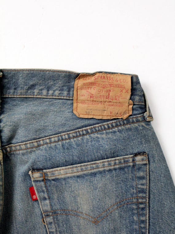 vintage Levis 501 red line jeans, 32 x 28 - image 9