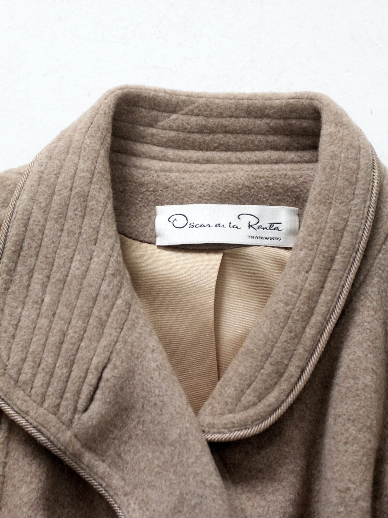 Vintage 70s Oscar De La Renta Wool Trench Coat - Etsy