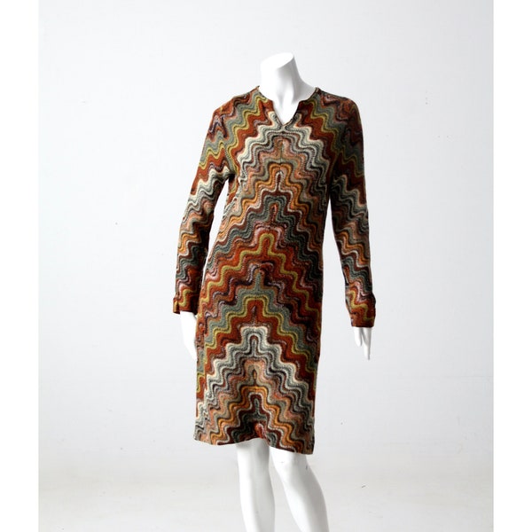 vintage 70er Missoni Strickkleid